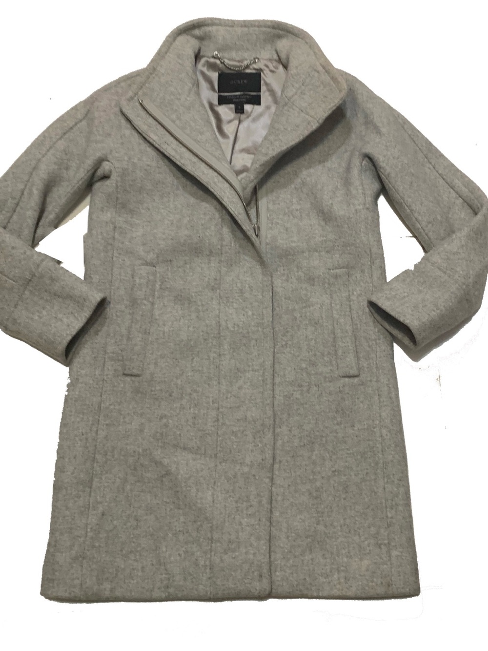 J. Crew Light Gray Wool Coat